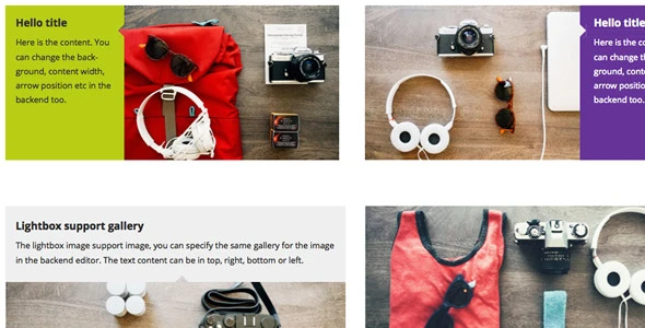 WPBakery Page Builder Add-on – Image with Arrow