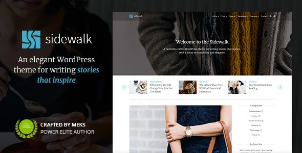Sidewalk – Elegant Personal Blog WordPress Theme